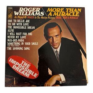 Roger Williams More Than A Miracle Vinyl LP
